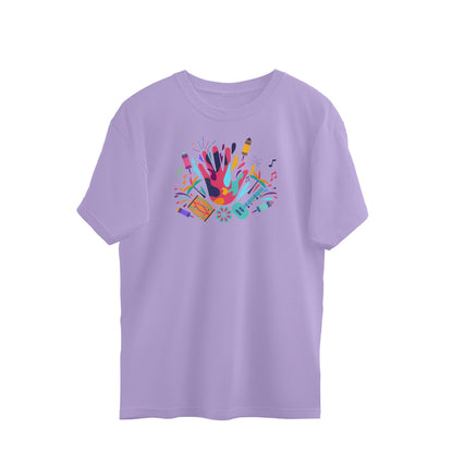 Colors Oversized t-shirt-Iris Lavender-Snapper Choice