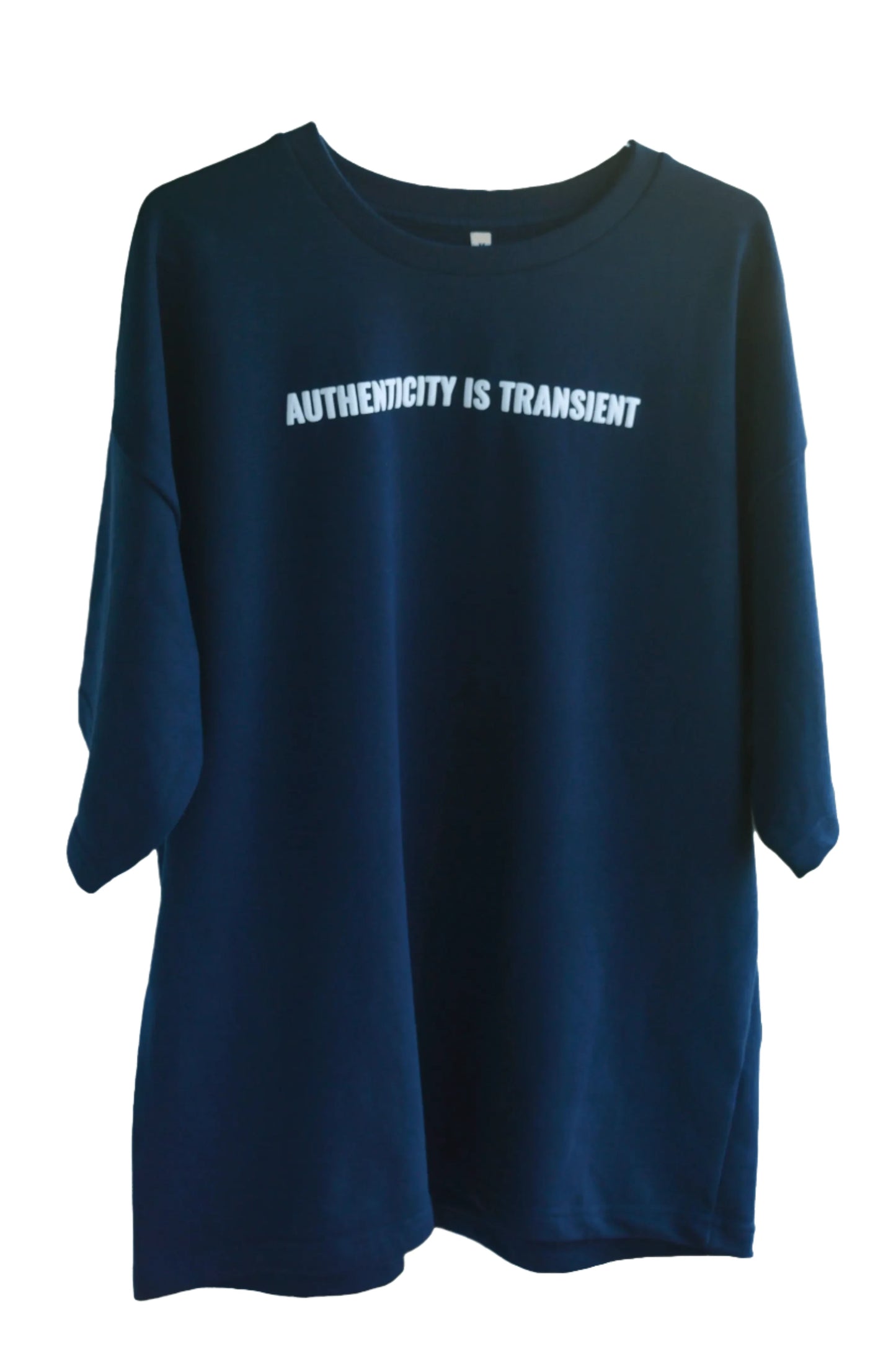 Authenticity is transient Terry oversized tshirt - Snapper Choice