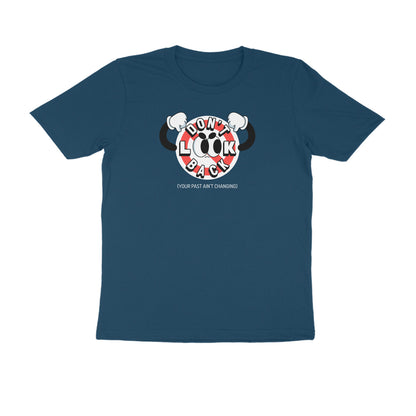 Don't Look back men's t-shirt-Navy Blue-Snapper Choice