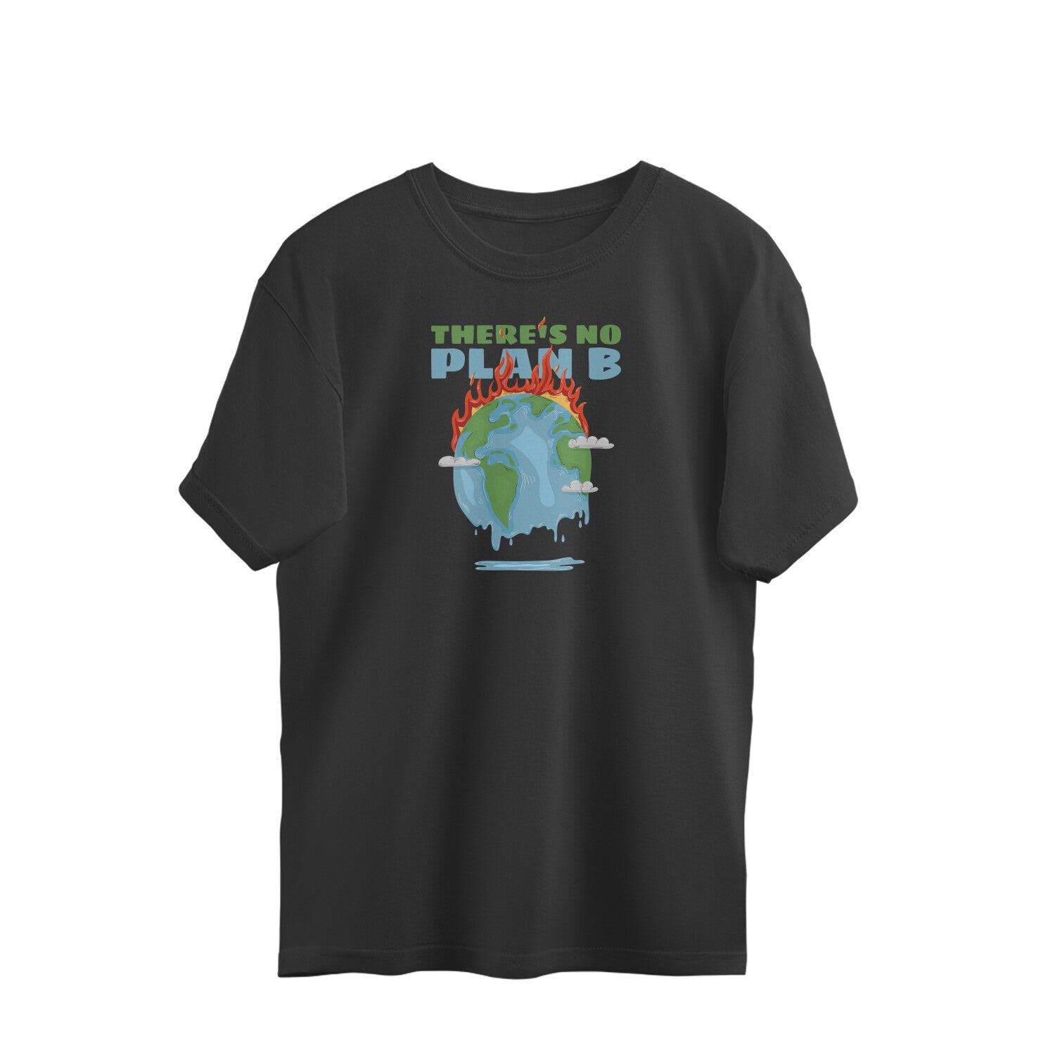 Earth Unisex Oversized T-Shirt-Black-Snapper Choice