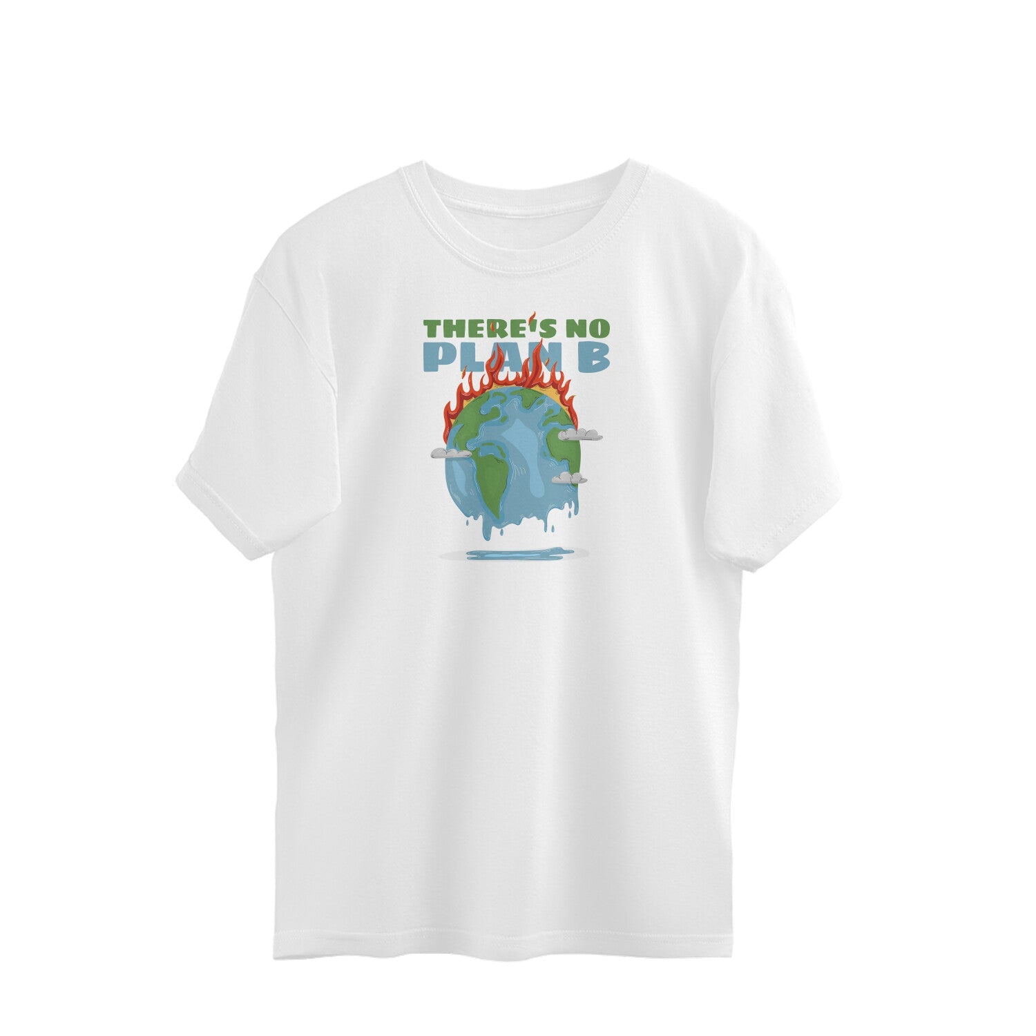 Earth Unisex Oversized T-Shirt-White-Snapper Choice