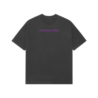 Everything is fine premium oversized t-shirt-Black-Snapper Choice