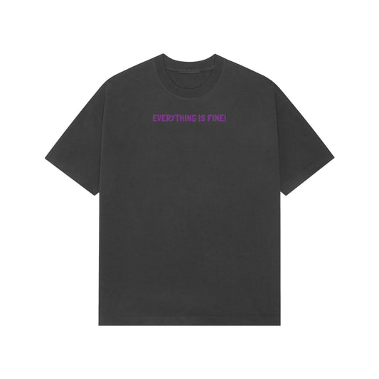 Everything is fine premium oversized t-shirt-Black-Snapper Choice