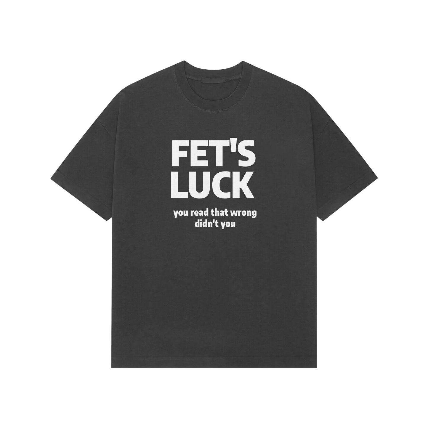 Fet's Luck Premium Oversized tshirt-Black-Snapper Choice