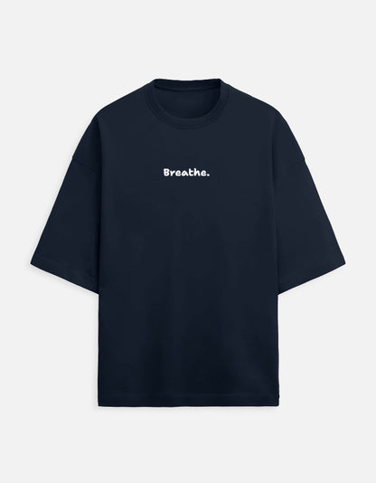 This too shall pass Unisex Terry Oversized Tee-Navy Blue-Snapper Choice