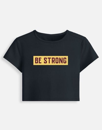 Be Strong Baby Tee-Navy Blue-Snapper Choice