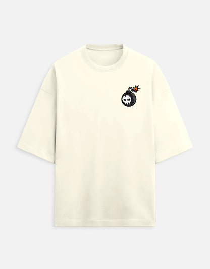 Bomber Unisex Terry Oversized Tee-Off White-Snapper Choice
