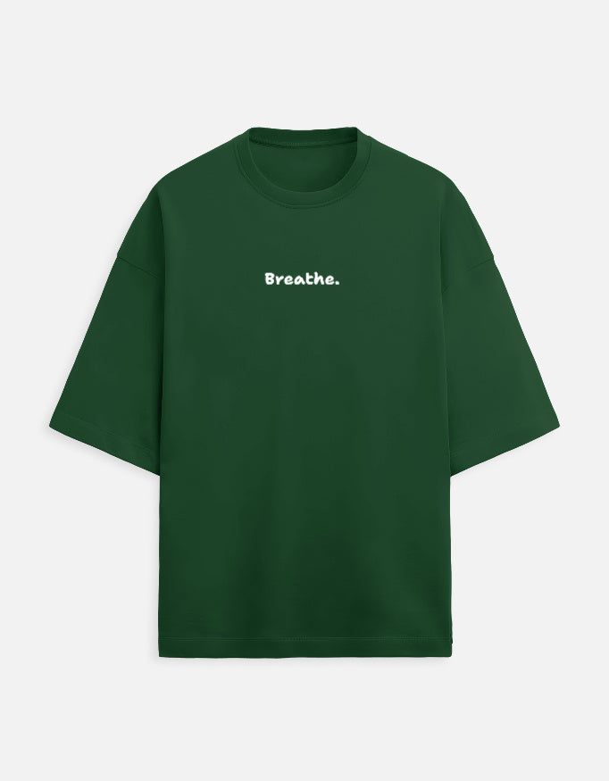 This too shall pass Unisex Terry Oversized Tee-Bottle Green-Snapper Choice