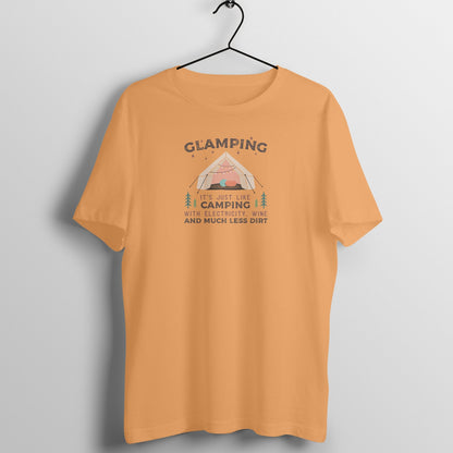 Glamping T-Shirt-Mustard Yellow-Snapper Choice