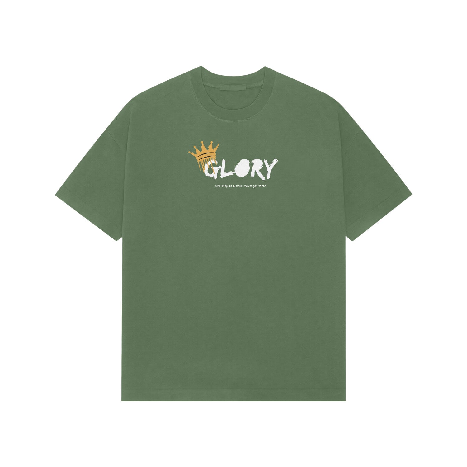Glory Premium oversized tshirt-Forest Green-Snapper Choice