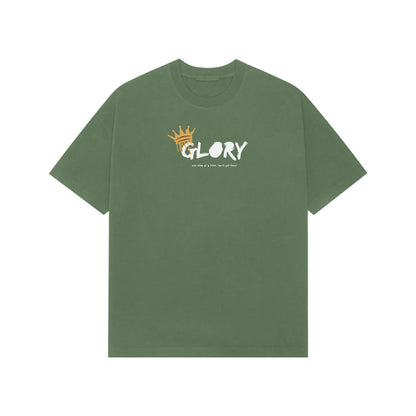 Glory Premium oversized tshirt-Forest Green-Snapper Choice
