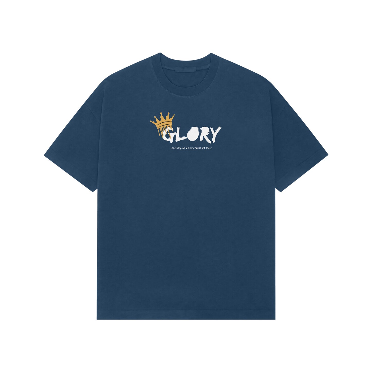 Glory Premium oversized tshirt-Navy Blue-Snapper Choice