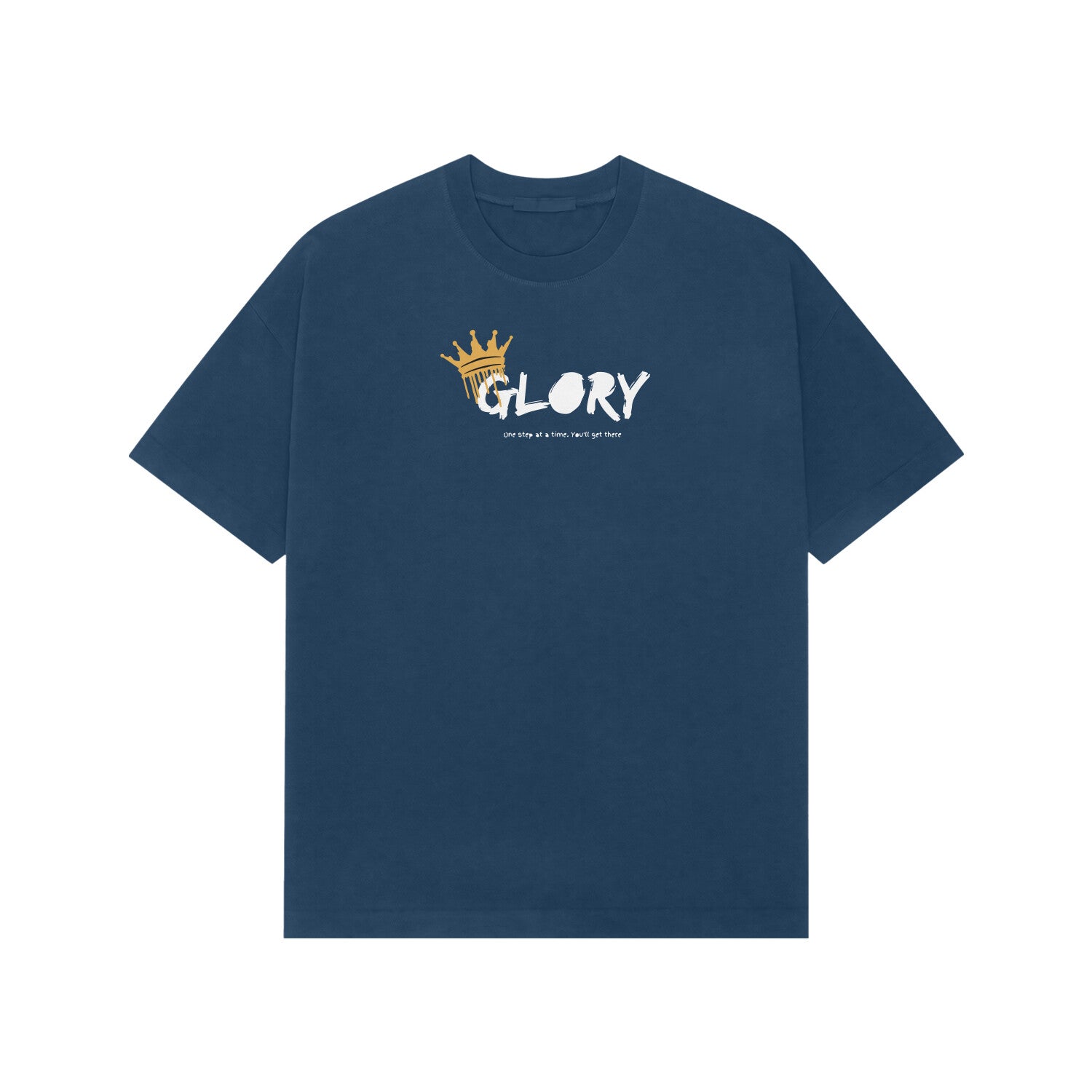 Glory Premium oversized tshirt-Navy Blue-Snapper Choice