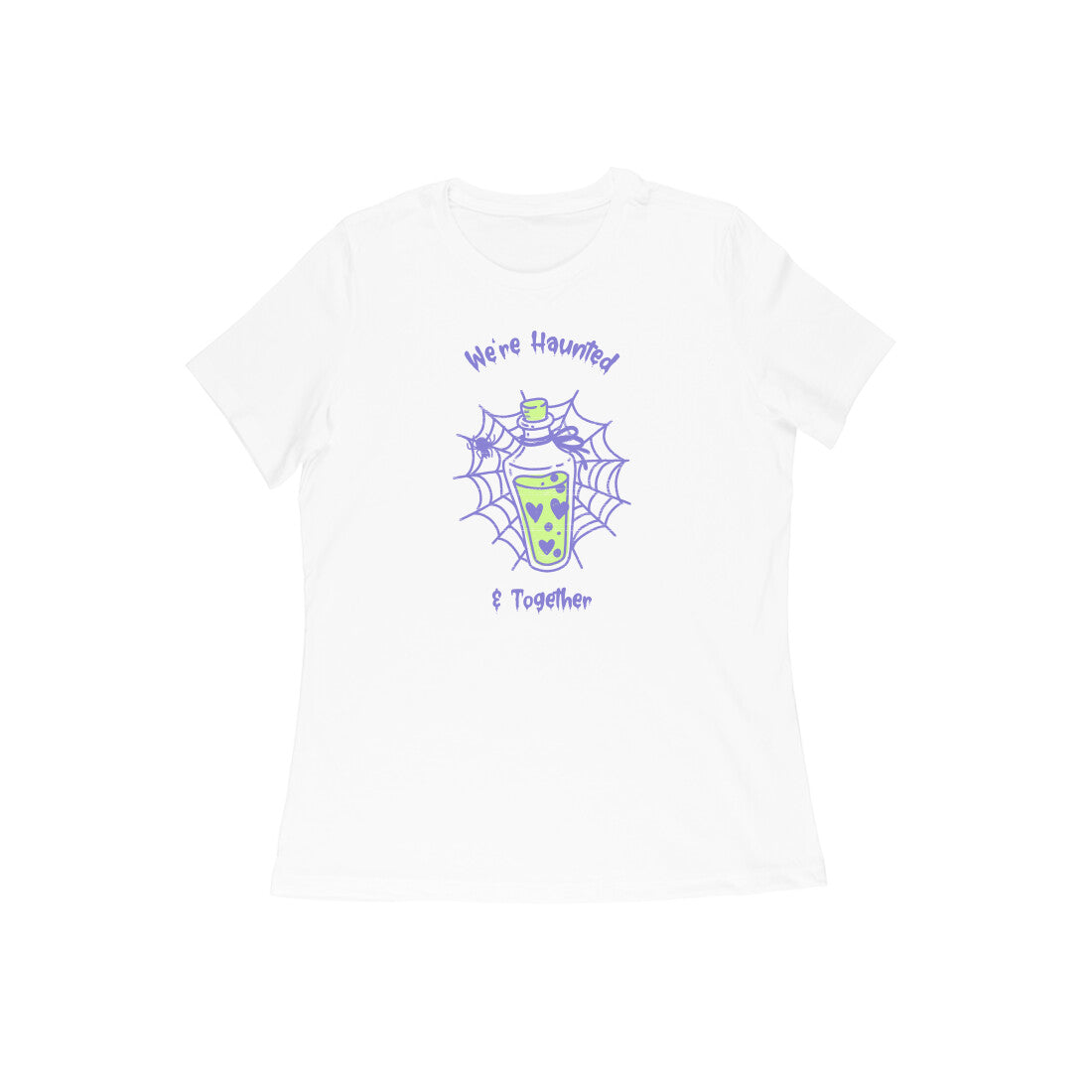 Haunted Women's Tshirt-White-Snapper Choice