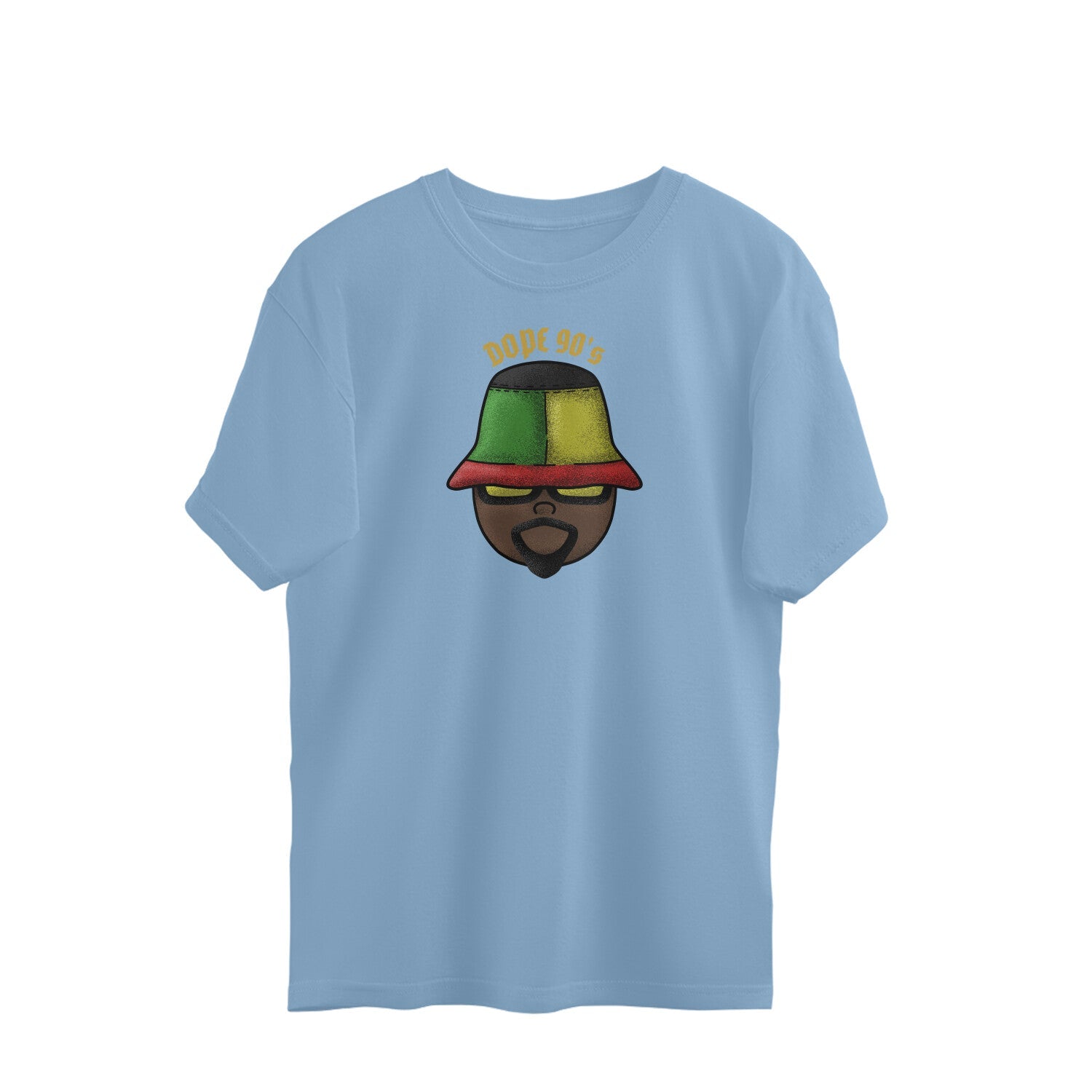 Hiphop Oversized tshirt-Baby Blue-Snapper Choice
