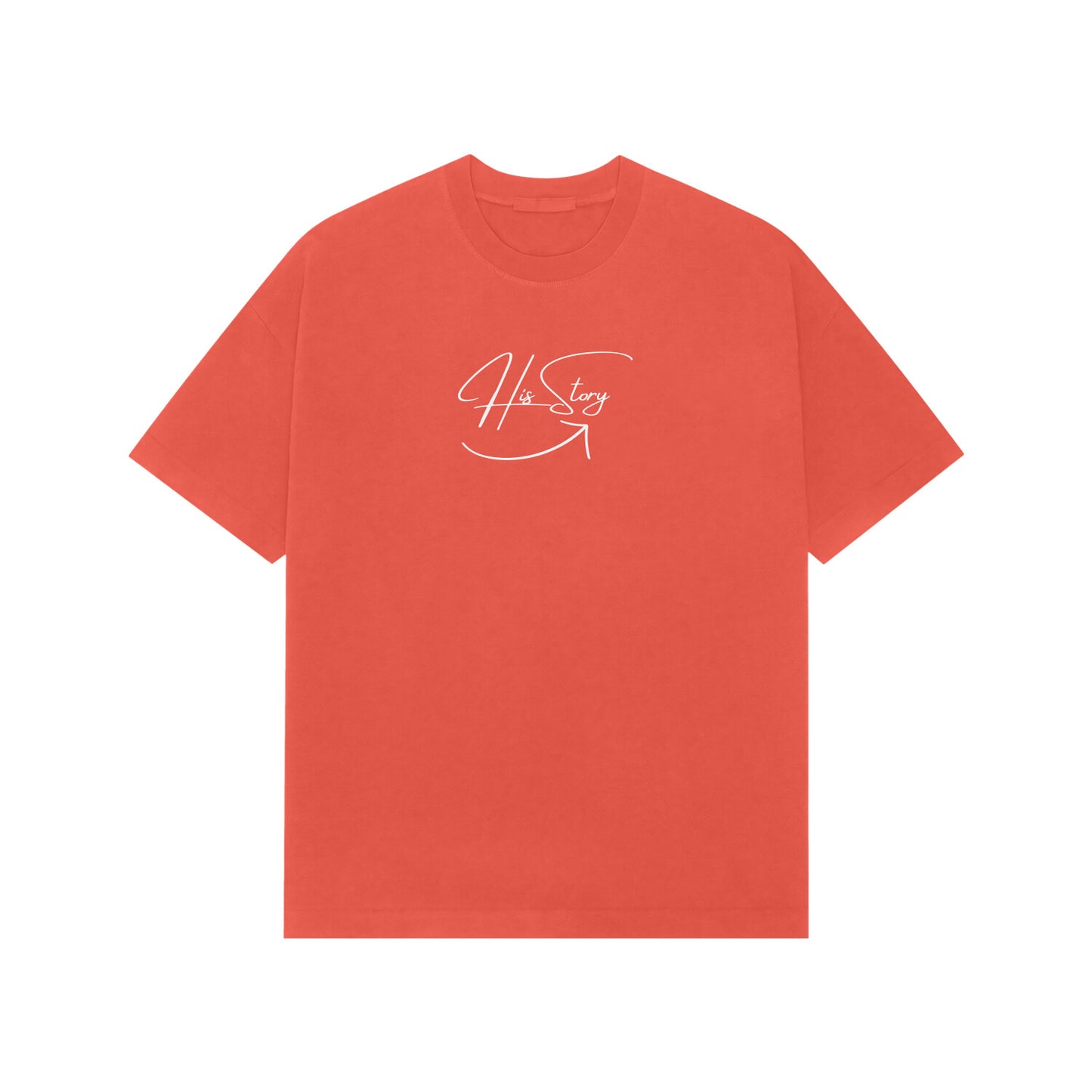 His Story Premium Oversized tshirt-Brick Red-Snapper Choice