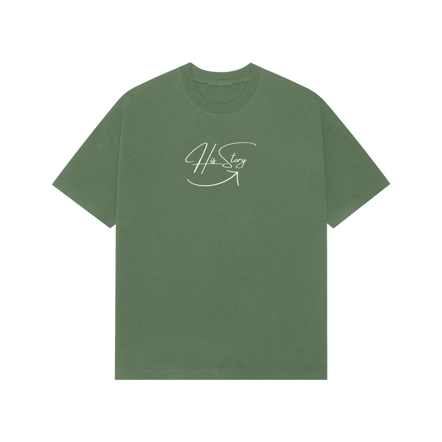His Story Premium Oversized tshirt-Forest Green-Snapper Choice