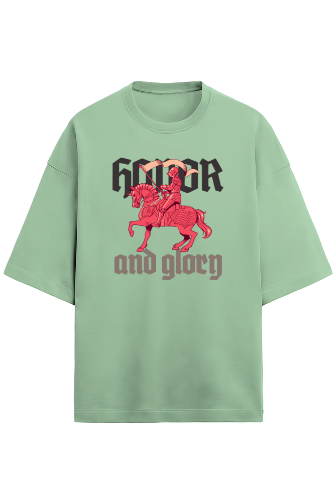 Honor and glory Unisex Terry Oversized Tee-Jade-Snapper Choice