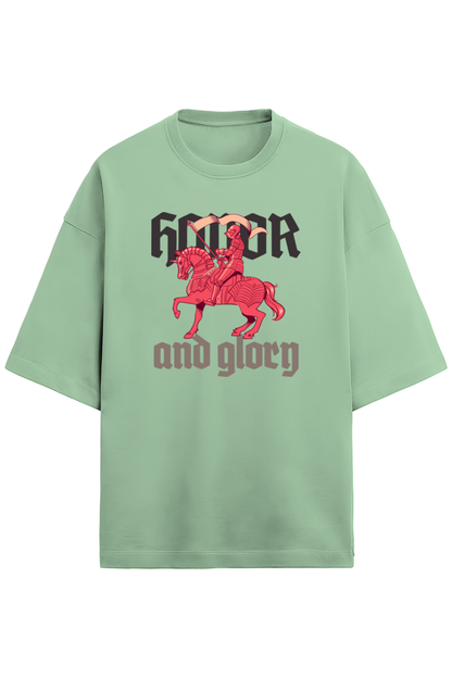 Honor and glory Unisex Terry Oversized Tee-Jade-Snapper Choice