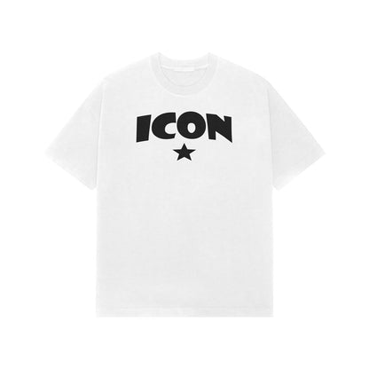 Icon star premium Oversized tshirt-White-Snapper Choice