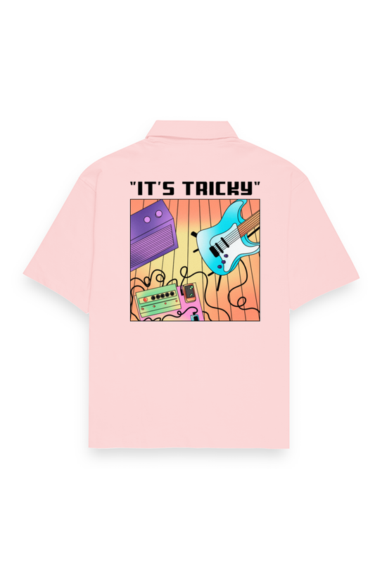 It's Tricky Oversized shirt-Light Baby Pink-Snapper Choice