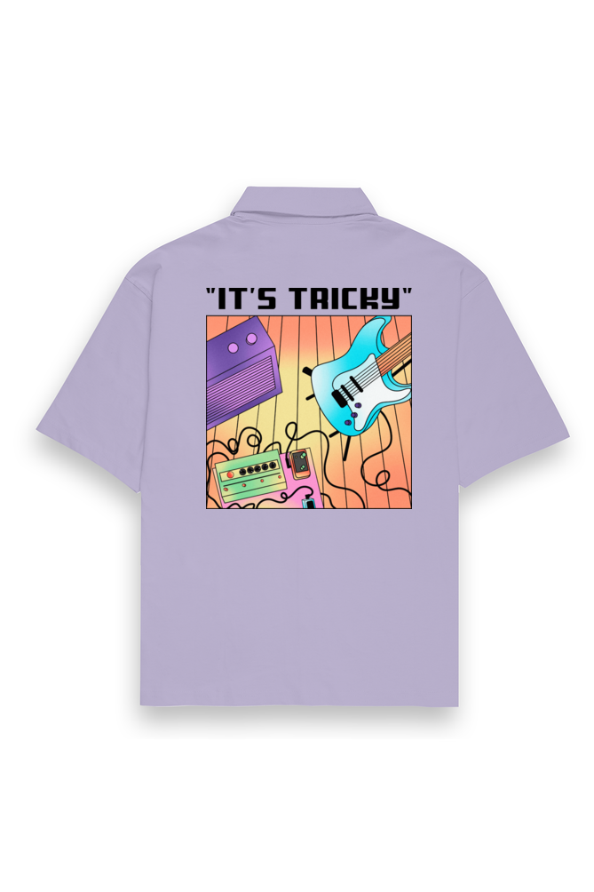 It's Tricky Oversized shirt-Lavender-Snapper Choice