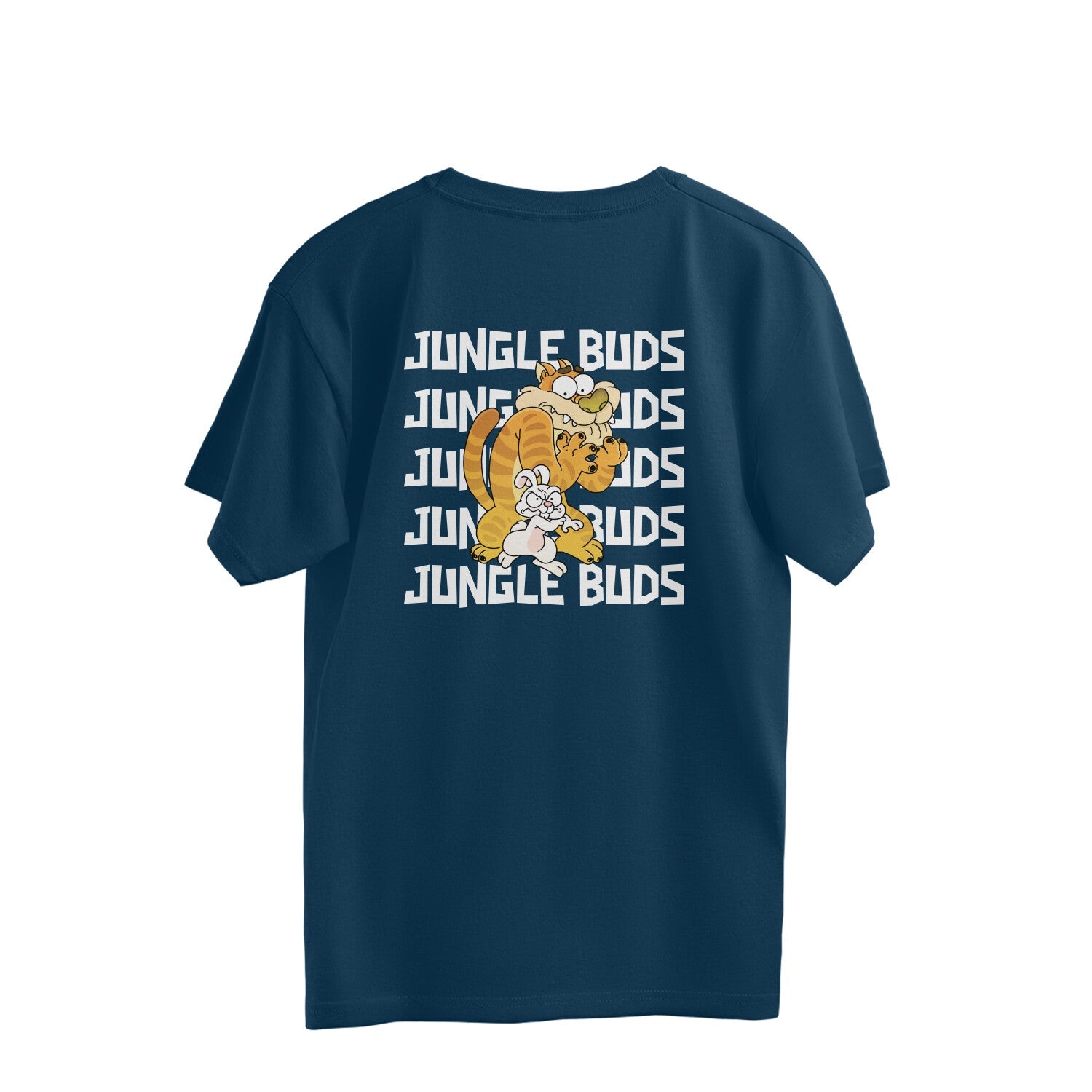 Jungle Buds Oversized T-Shirt-Navy Blue-Snapper Choice