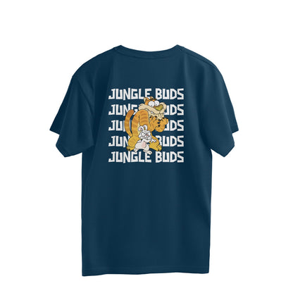 Jungle Buds Oversized T-Shirt-Navy Blue-Snapper Choice