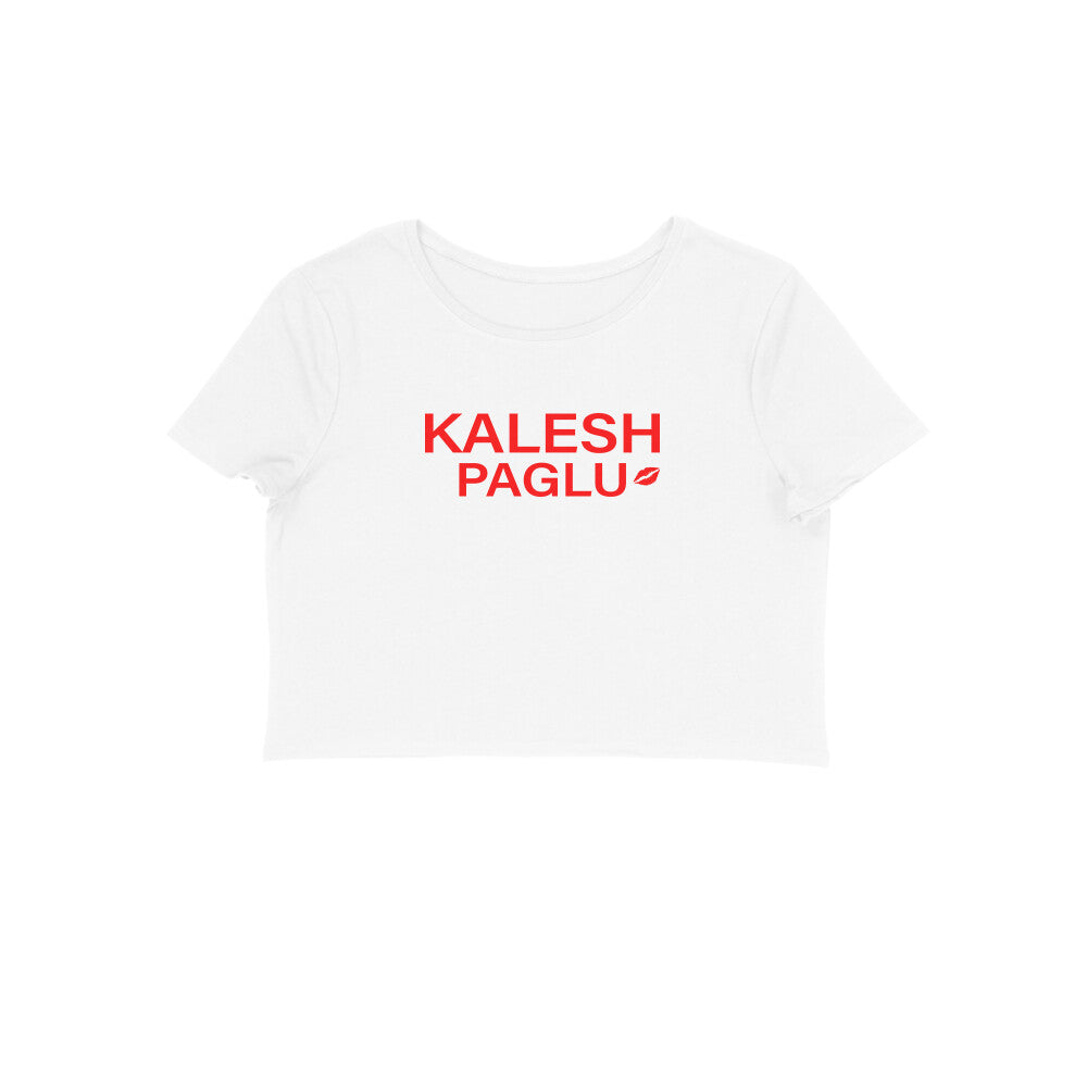 Kalesh Paglu Crop top-White-Snapper Choice