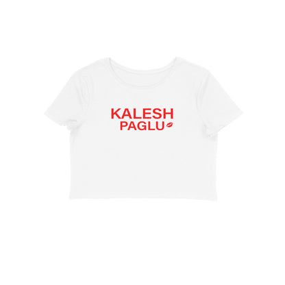 Kalesh Paglu Crop top-White-Snapper Choice