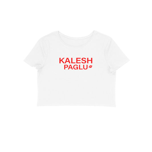 Kalesh Paglu Crop top-White-Snapper Choice