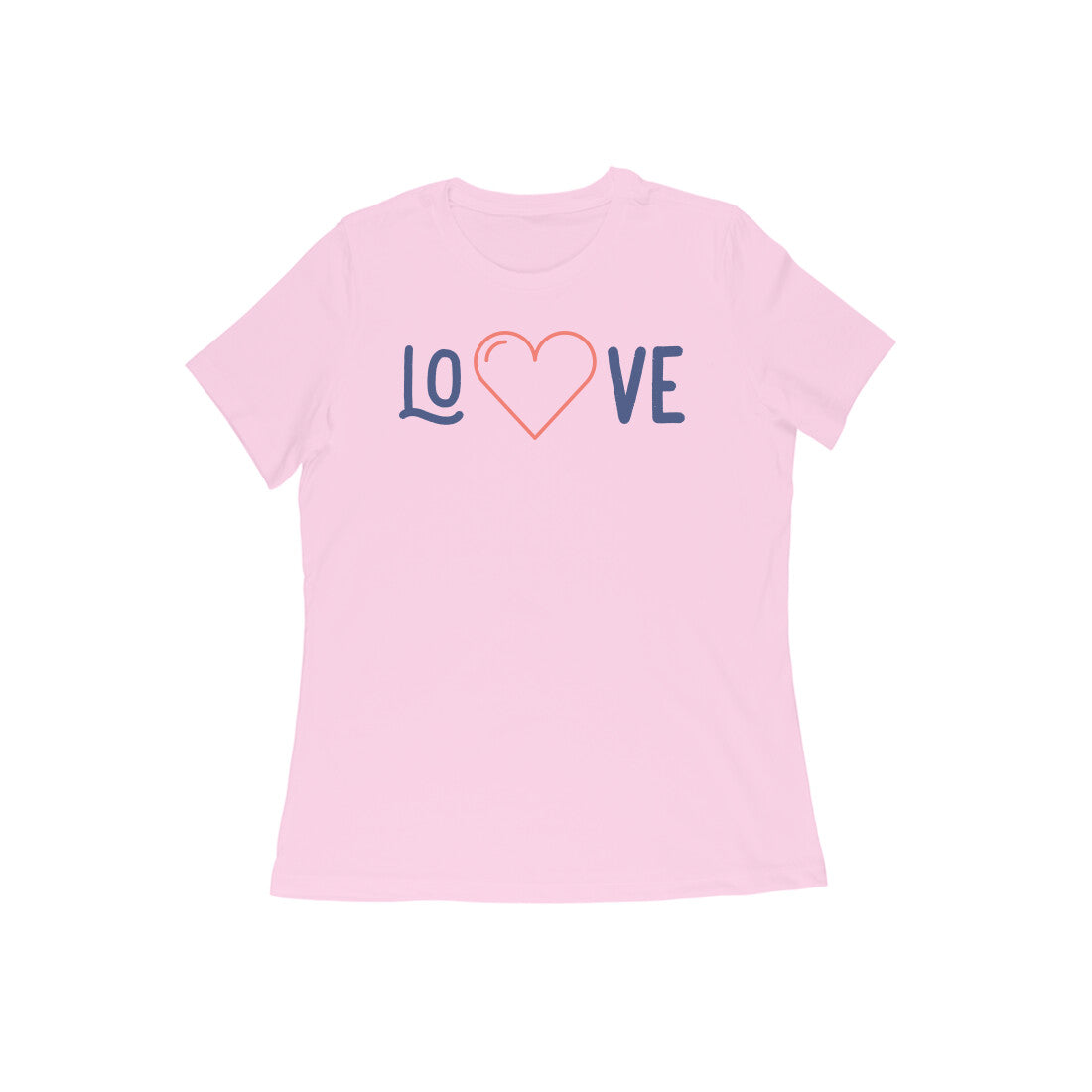 Love Valentine Edition Women's Tshirt-Light Pink-Snapper Choice