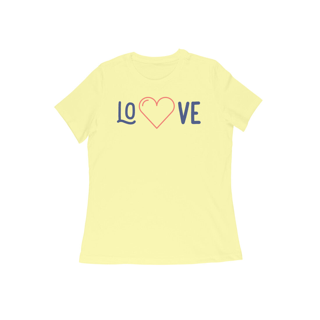 Love Valentine Edition Women's Tshirt-Butter Yellow-Snapper Choice