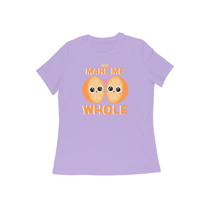 Make me Whole Women's tshirt-Iris Lavender-Snapper Choice