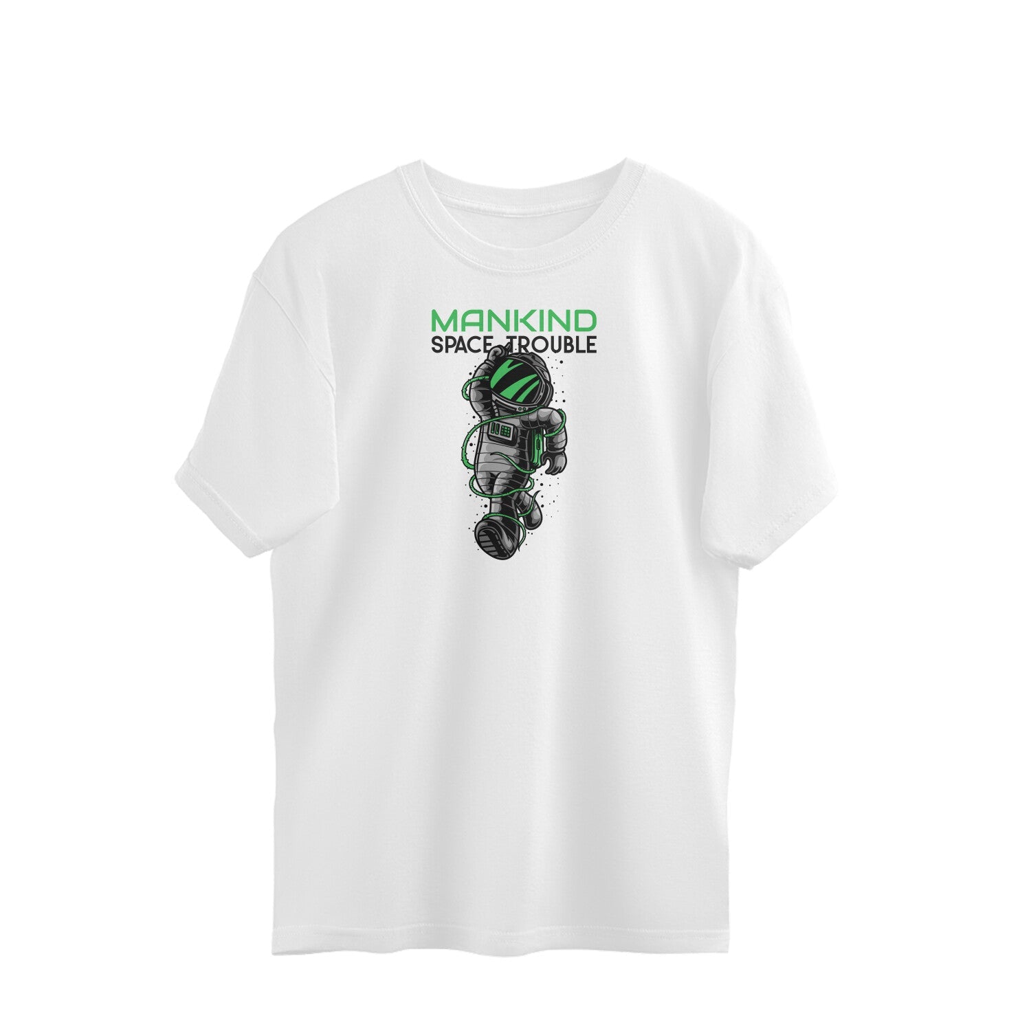 Mankind Unisex Oversized Tshirt-White-Snapper Choice