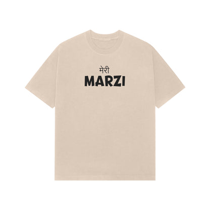 Meri marzi premium oversized tshirt-Beige-Snapper Choice