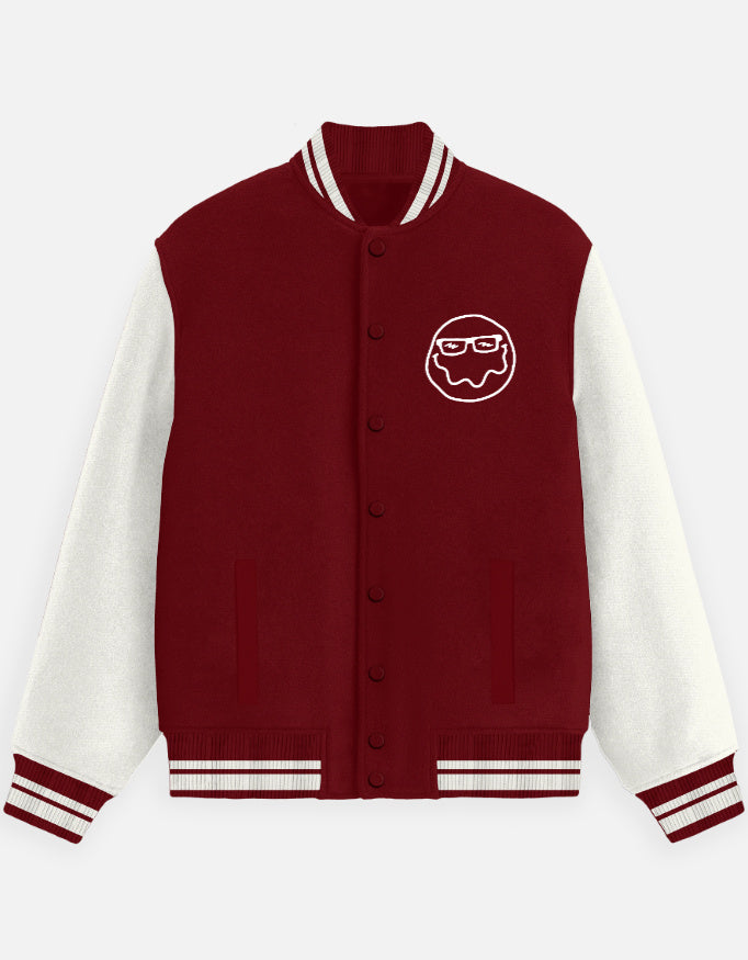 Nerdvana Unisex Varsity Jacket-Red-Snapper Choice