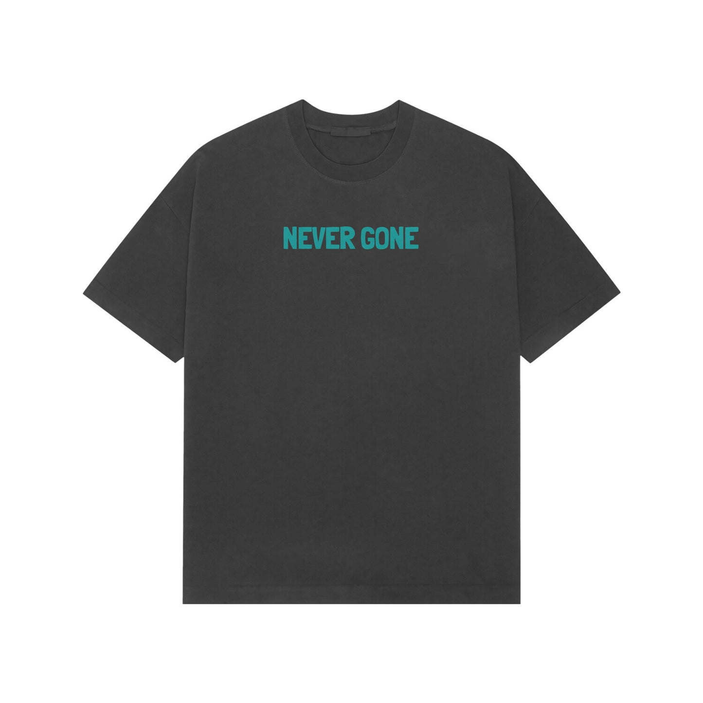 Never Gone Premium Oversized t-shirt-Black-Snapper Choice