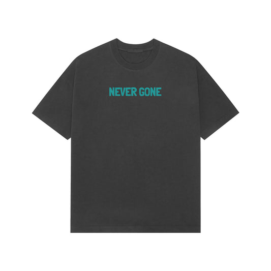 Never Gone Premium Oversized t-shirt-Black-Snapper Choice