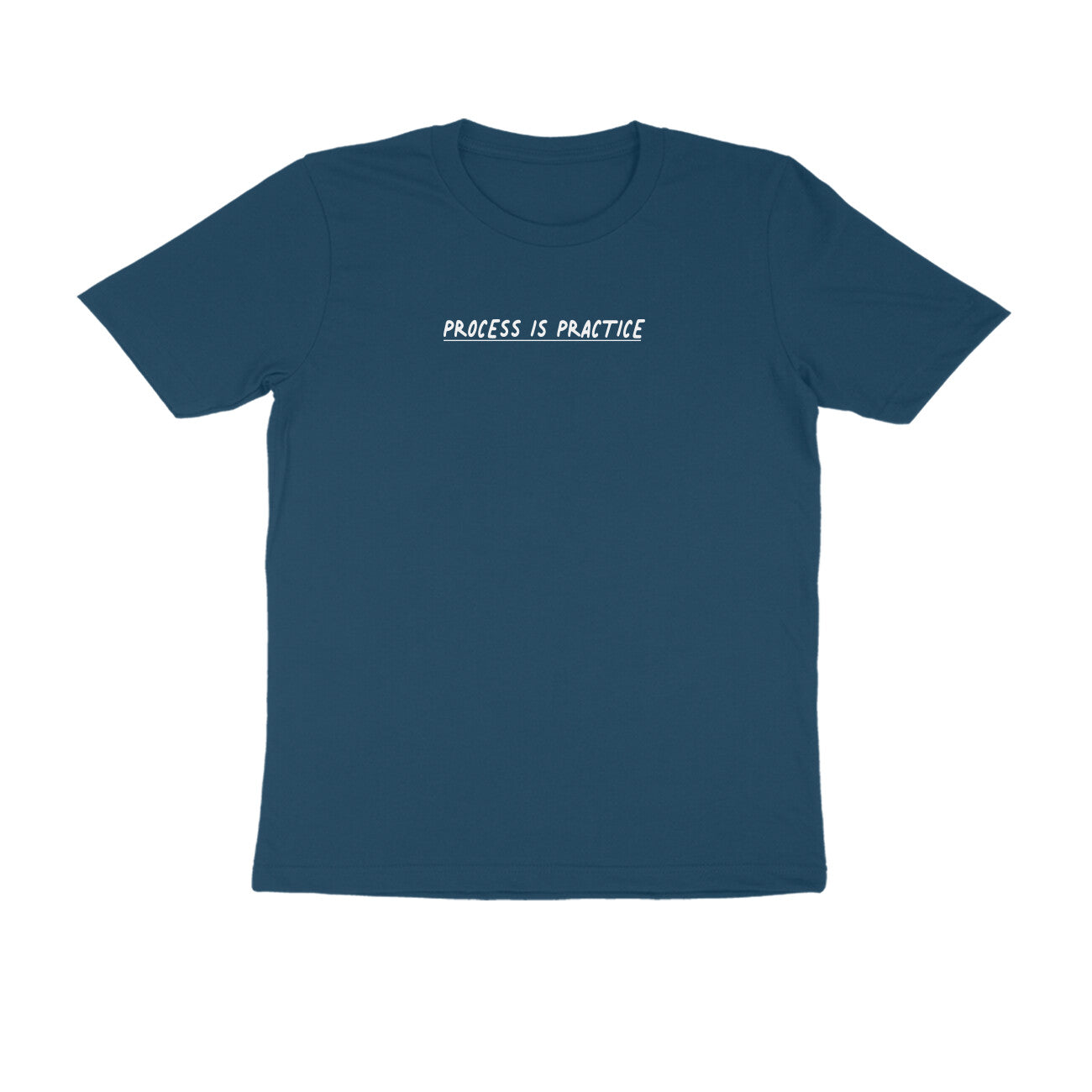 Process is practice men's t-shirt-Navy Blue-Snapper Choice
