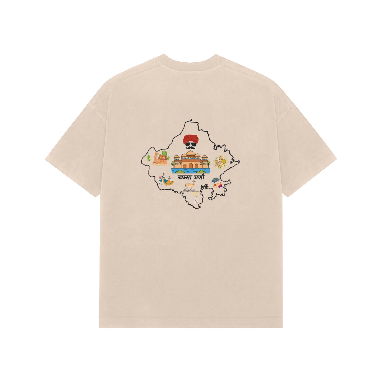 Rajasthan (Marwadi Chora) Premium Oversized tshirt-Snapper Choice