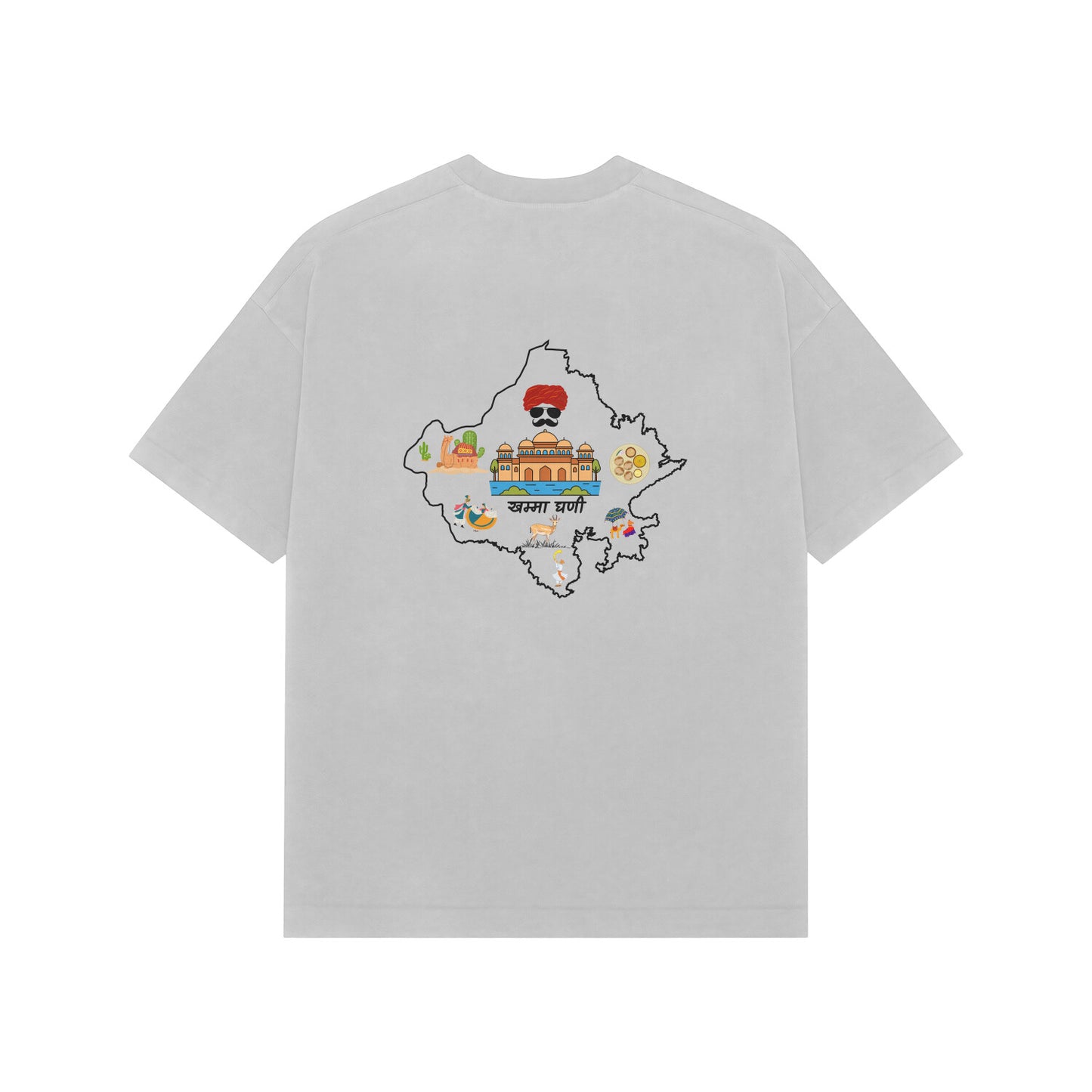 Rajasthan (Marwadi Chora) Premium Oversized tshirt-Snapper Choice