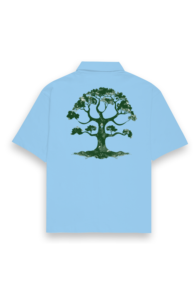Roots run deep Oversized shirt-Baby Blue-Snapper Choice