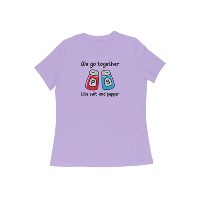 Salt & Pepper Women's Tshirt-Iris Lavender-Snapper Choice