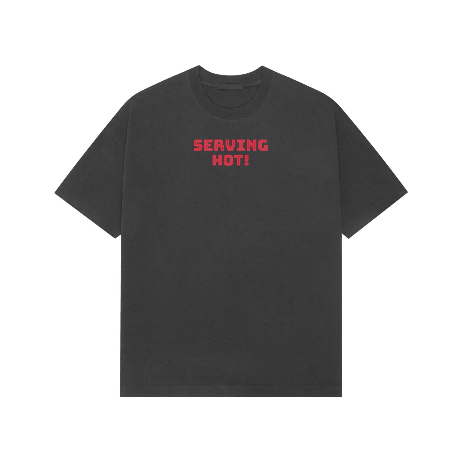 Serving hot Premium Oversized t-shirt-Black-Snapper Choice