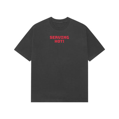 Serving hot Premium Oversized t-shirt-Black-Snapper Choice