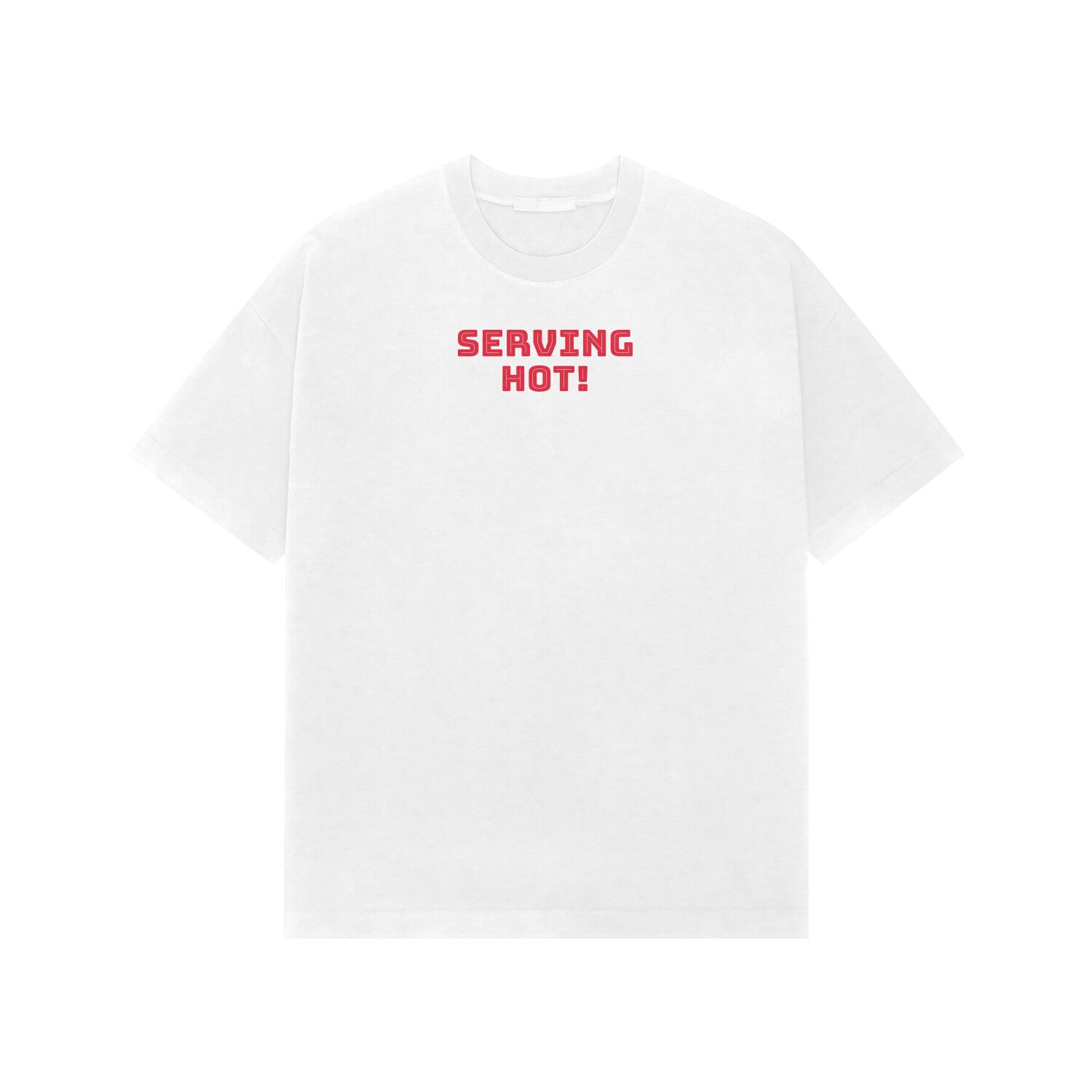 Serving hot Premium Oversized t-shirt-White-Snapper Choice