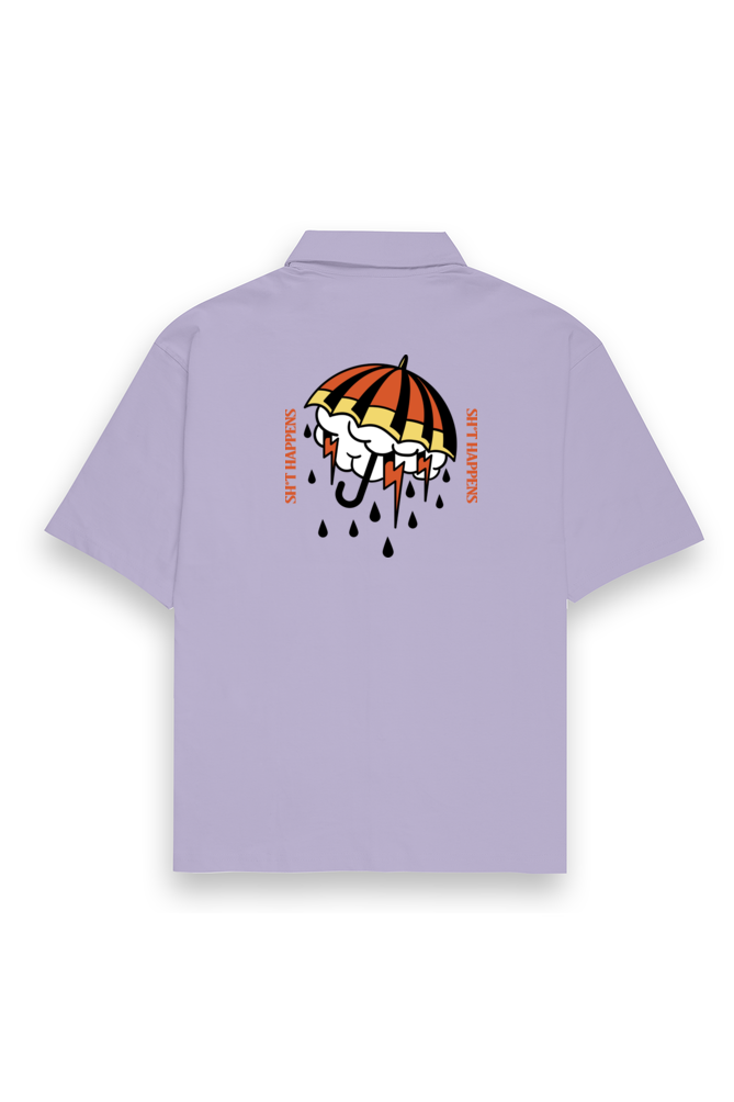 Sh*t happens Oversized shirt-Lavender-Snapper Choice