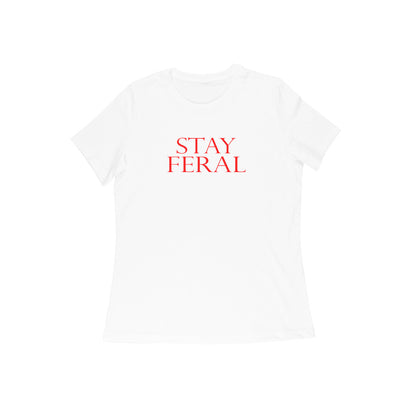 Stay Feral women's tshirt-White-Snapper Choice