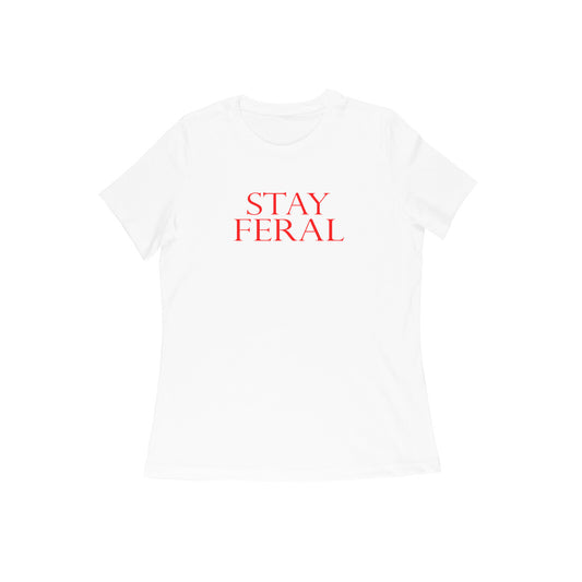 Stay Feral women's tshirt-White-Snapper Choice